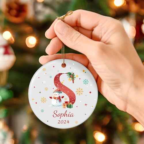 Name Ornaments for Christmas Tree