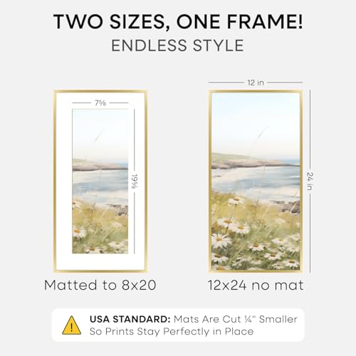 12x24 Gold Picture Frame