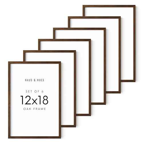 Walnut Oak 12x18 Picture Frame (6 Count)