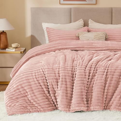 Fleece Oversized Queen Comforter Set