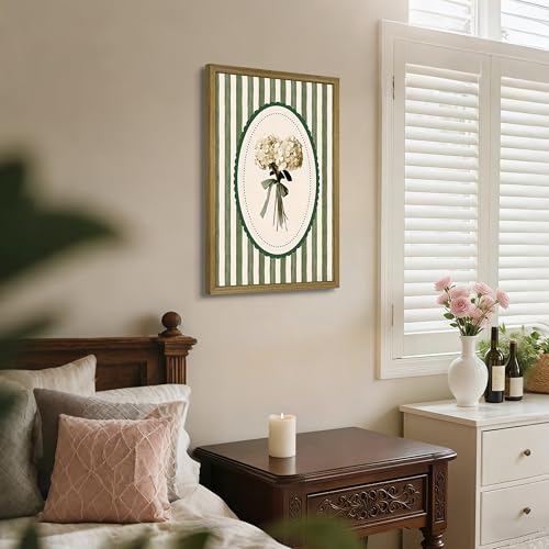 Framed White Hydrangea Canvas Wall Art