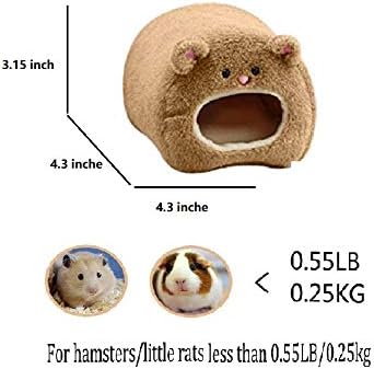 Rat Hamster Warm Bed House Cusion Fleece Hut Hanging Hammock Cute Toy Nest for Mini Small Animal Mice,Sugar Glider,Chinchilla,Dwraf Hamster