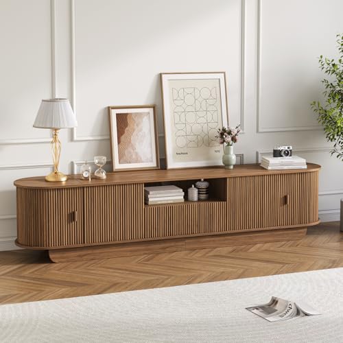 86.6'' Fluted TV Stand for 55