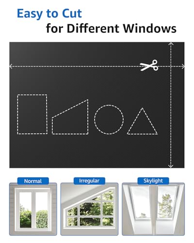 Blackout Curtains for Bedroom Portable 35"x84" Blackout Shades