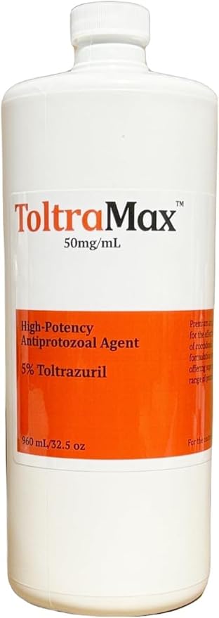 Toltrazuril 5.0% for Horses, Dogs, Cats, 960mL/32.4 Ounce, for Non-Food Chain Animals, Chicken
