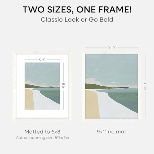 9x11 White Oak Picture Frame