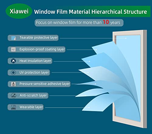 One Way Window Privacy Film with Tools (43.05 Sq Ft)