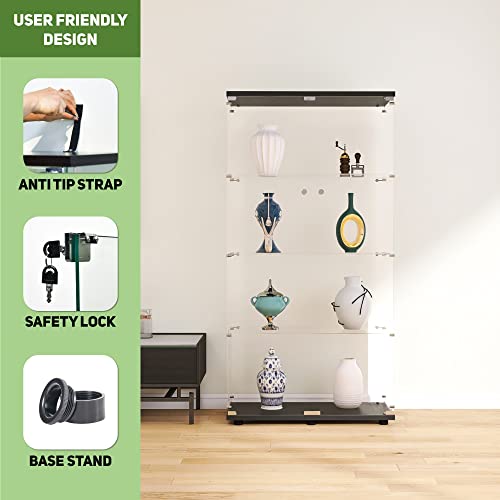 Black Glass Display Cabinet