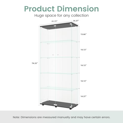 Black Glass Display Cabinet