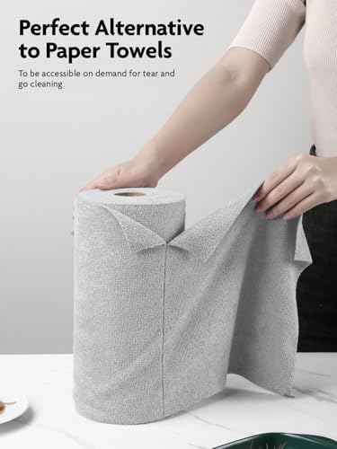 Microfiber Cleaning Cloth Roll (60 Count)