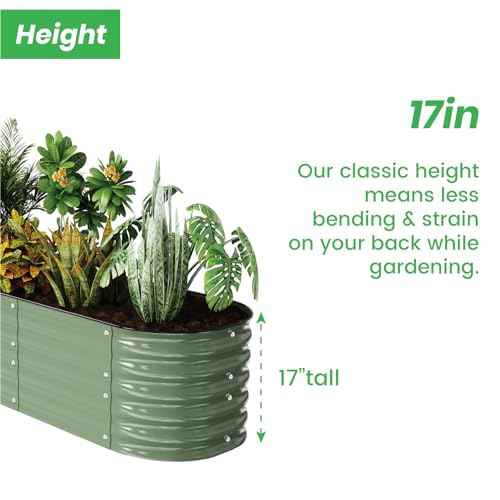 8x2 Galvanized Raised Garden Bed