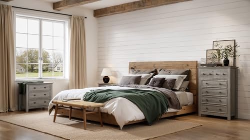Large Nightstand with Charger Station