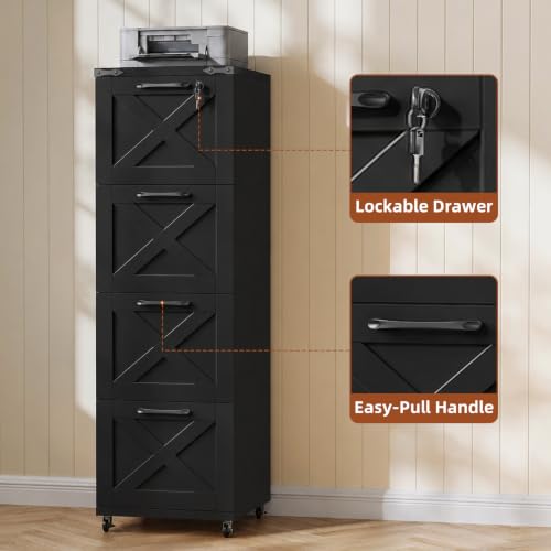 Office Filing Cabinet with 4 Drawers