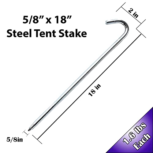 Steel Tent Hook Stakes (50 Count)