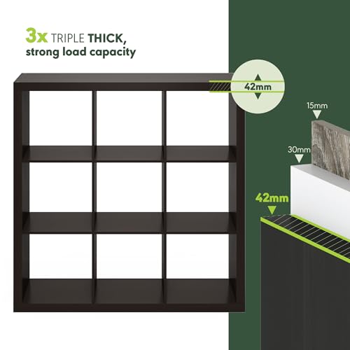 Cubicle 12 Cube Thick Frame Book Shelf