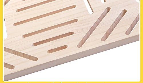 Hypeety Natural Wood Rabbit Scratch Board Bunny Scratching Pad for Rabbits Bunnies Durable Nail Trimming Teeth Grinding Indoor Play with Chew Toys