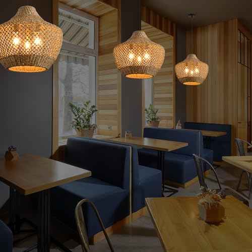 Rattan Pendant Light (3 Count)