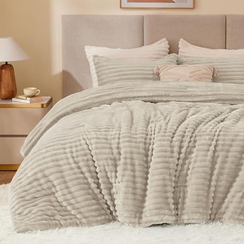 Fleece Oversized Queen Comforter Set