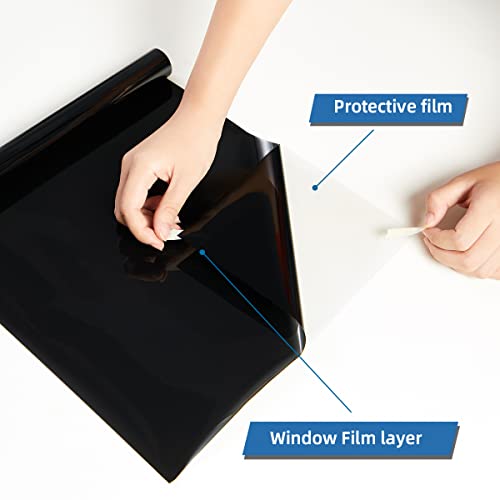 One Way Window Privacy Film with Tools (12.78 Sq Ft)