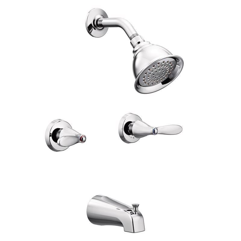 Moen Adler 2-Handle Chrome Tub and Shower Faucet 82602
