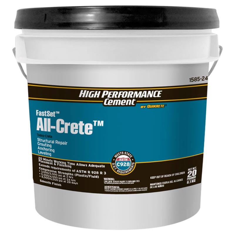 Quikrete FastSet All-Crete Anchoring Cement 20 lb 1585-24