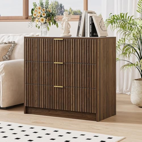 3 Drawer Nightstand Set of 2 (2 Count)