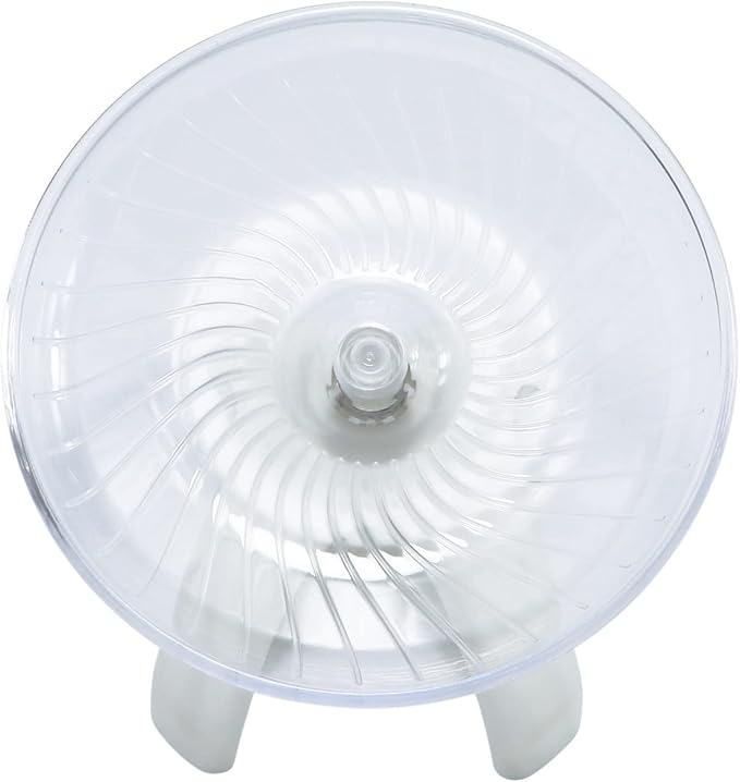 Litewoo Hamster Toys Wheel Exercise Flying Saucer,Silence Run Spinner, for Gerbil Rat Mouse Mice Hamster and Other Small Animal(White)