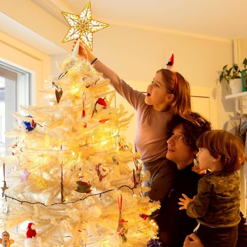 Christmas Tree Topper Star Lighted Plug in Christmas Tree Star Topper