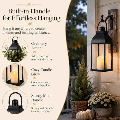 Lanterns Decorative Outdoor Indoor (2 Count)