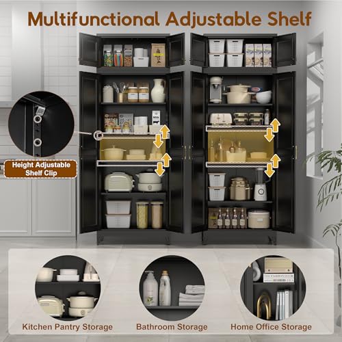 90.8" Kitchen Pantry Cabinet