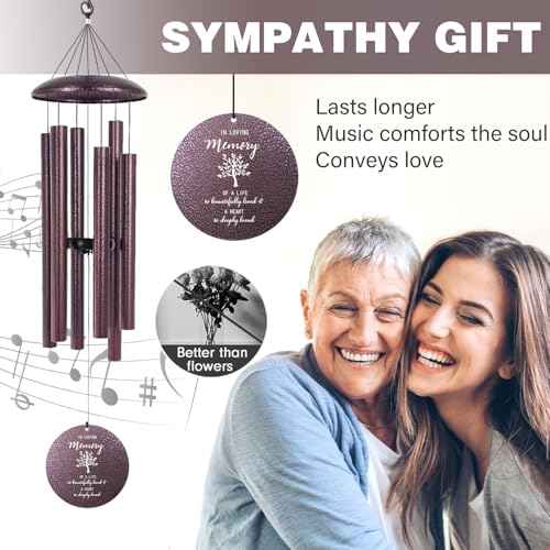 Engrave Bereavement Wind Chimes Loss of Mother Loved One