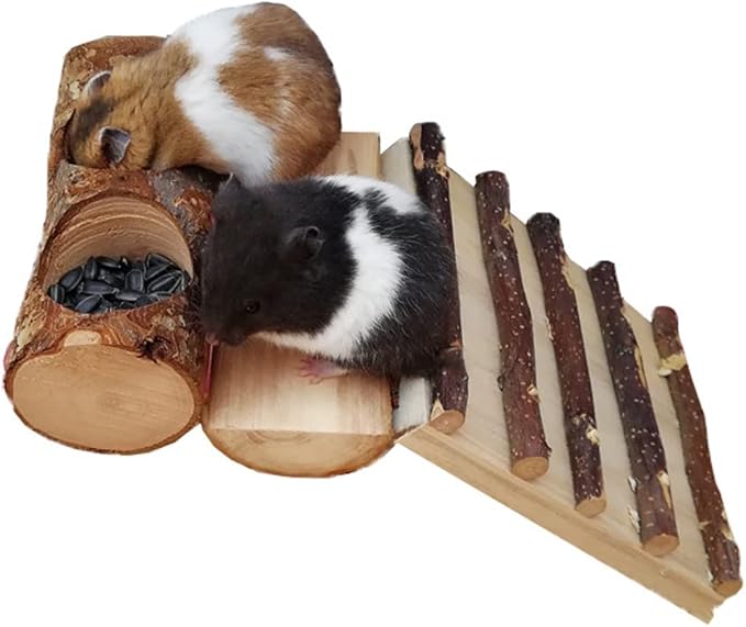 Apple Wood Feeding Bowl for Small Animals, Food Dish for Guinea Pig, Chinchilla Parrots
