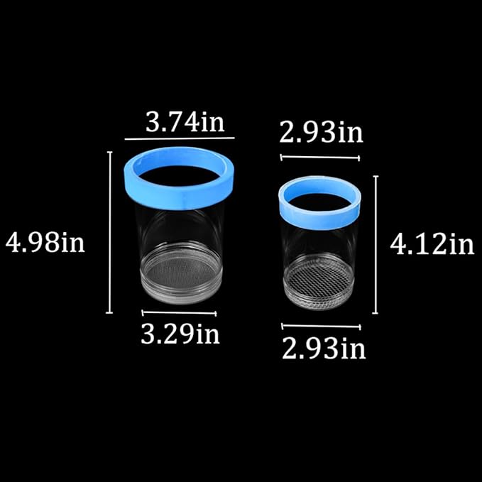 Upgrade Breeder Box for Fish Tank Plastic Floating Mesh Isolation Hatchery Incubator Aquarium Breeding Chamber Blue Small