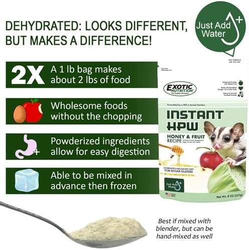 Sugar Glider Complete Deluxe Food Starter Package - Nutritionally Complete Pellet Diet & High Protein Supplemental Food for Sugar Gliders… (3 Piece Set)