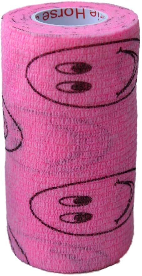 Prairie Horse Supply 3 Inch Vet Wrap Tape Bulk (Assorted Patterns) (Pack of 6) Self Adhesive Adherent Adhering Flex Bandage Grip Roll Dog Cat