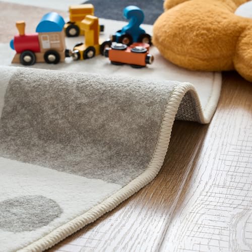 8x10 Kids Playroom Rug Washable Diamond Nursery Play Mat Marble (80 Sq Ft)