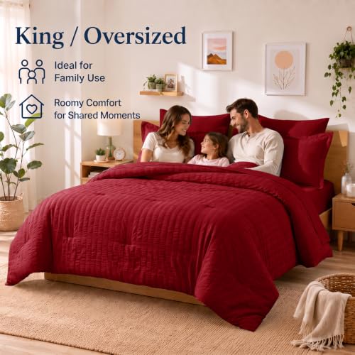 Oversized King Comforter Set 120x98 in