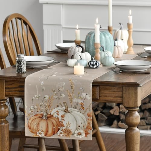210 GSM Fall Table Runner Home Party Decor 13x120 Inch