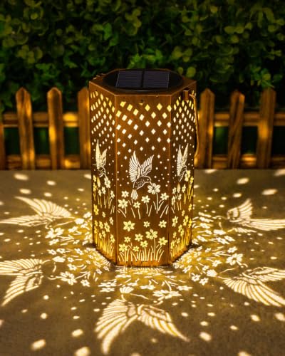 Hummingbird Solar Lantern Gifts for Women Mom Grandma