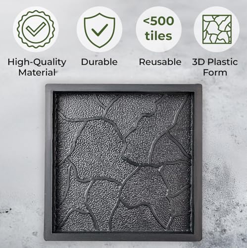 Plastic Molds Concrete Set Patio Paving Mold 4 pcs
