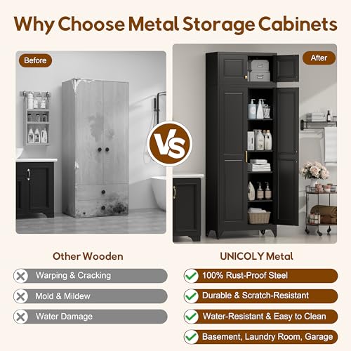 90.8" Kitchen Pantry Cabinet
