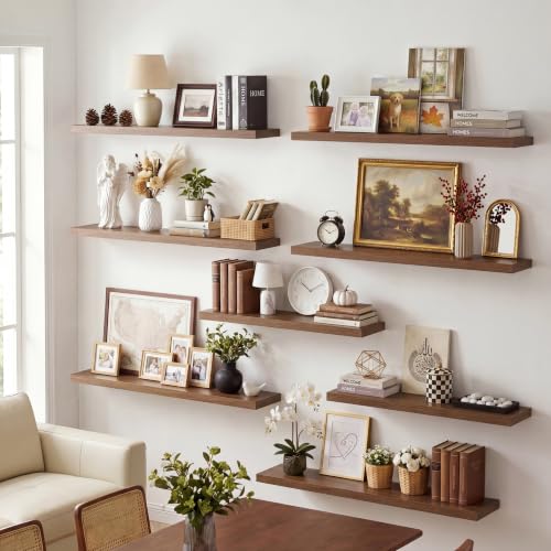 10 Inch Deep Floating Shelves for Wall 55” Set of 2 (2 Count)