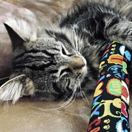 Kitty Kick Stix 15" Original Catnip Kicker Toy (Set of 2), Handmade in USA by Cat Lovers, Interactive Natural Cat & Kitten Toy, Packed with 100% Potent Catnip for All Breeds (Crayola Cats)