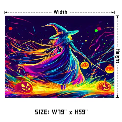 UV Reactive Halloween Tapestry