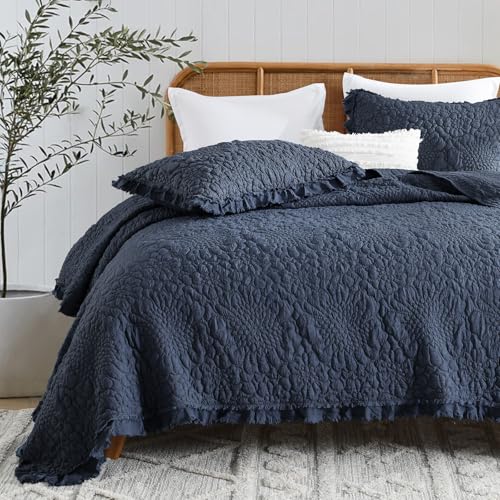Shabby Chic Ruffled Quilt King Size