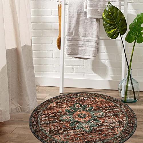 Ultra Thin Washable Round Rug