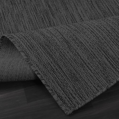 Washable Indoor Outdoor Rug 8x10 Weather Resistant Area Rugs Modern Solid for Porch Deck Balcony Backyard Patio Outside Carpet (80 Sq Ft)