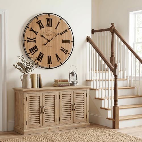 Inch Large Farmhouse Wall Clock