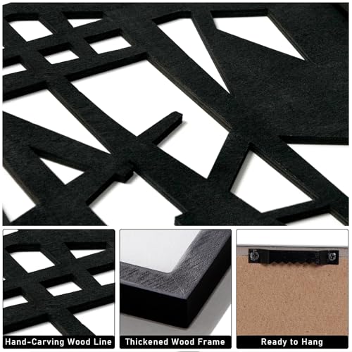 3D Wood Abstract Wall Art (3 Count)
