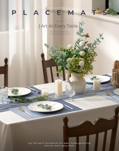 Gradient Blue Woven Placemats Set of 4 (3.2 Count)